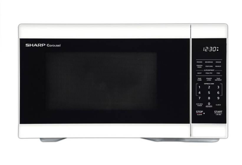 Sharp 1.1 Cu. Ft. White Countertop Microwave Oven